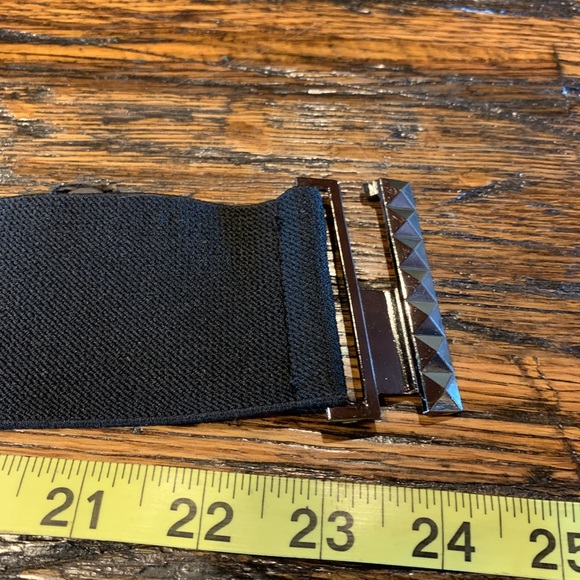 Set of two black elastic belts Stretchy - Picture 4 of 8